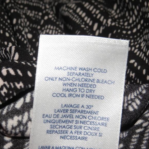 Chaps Black Chevron Print Sleeveless Sheath Dress - Picture 9 of 9